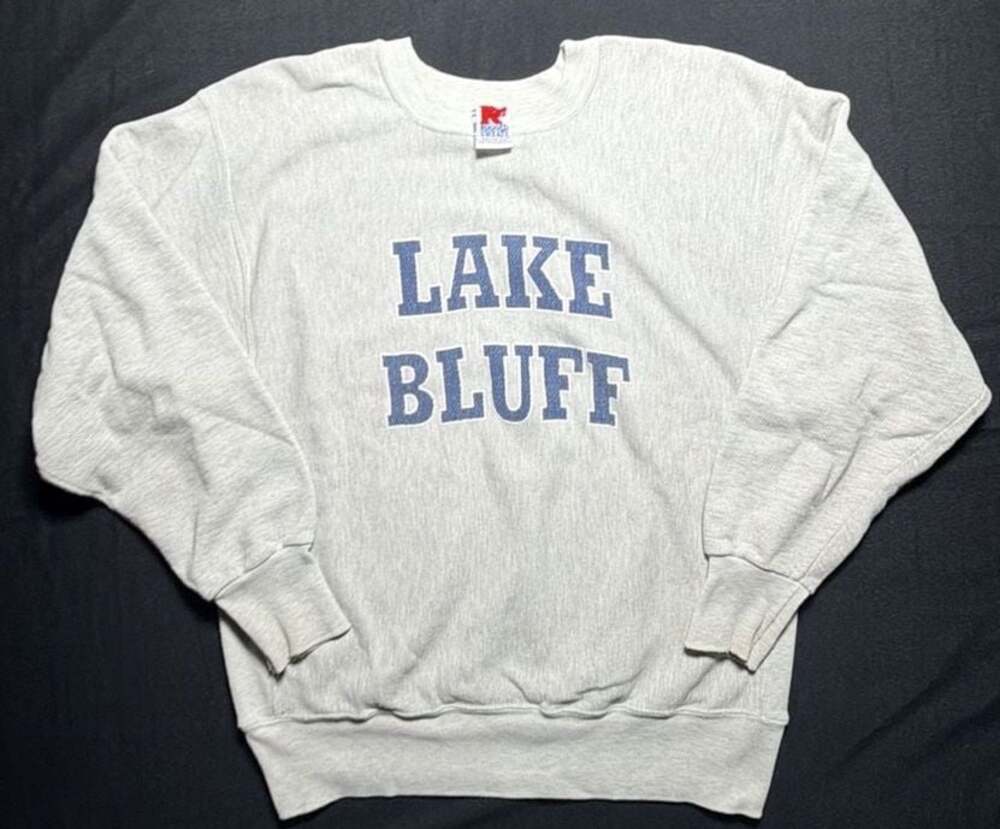 Vintage Rugged Sweats Lake Bluff Reverse Weave Crewneck Sweatshirt